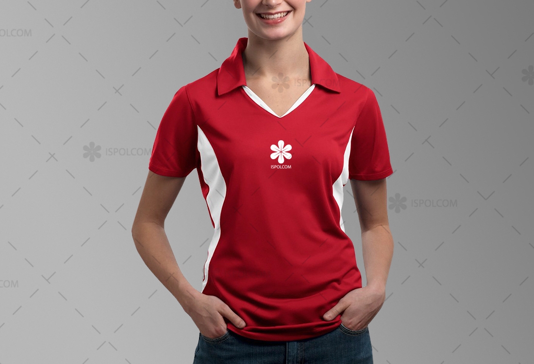 Рубашка-поло без пуговиц с нанесением логотипа в Москве