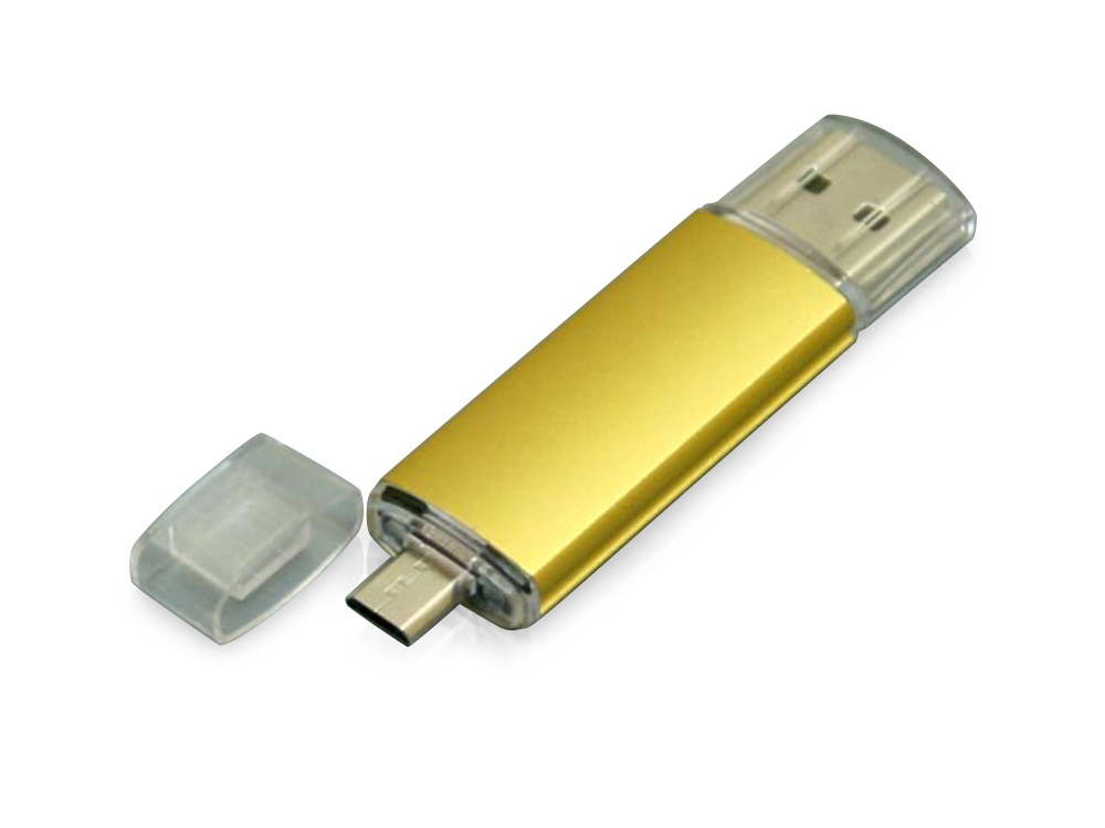 USB 2.0/micro USB- флешка на 16 Гб заказать под нанесение логотипа