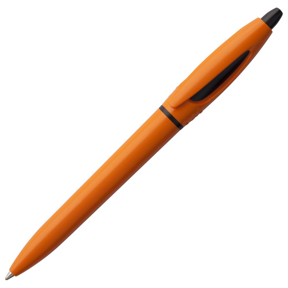 Ручка шариковая S! (Си), оранжевая оптом под нанесение