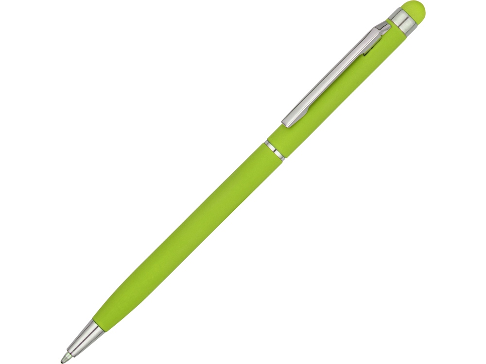 Ручка-стилус металлическая шариковая «Jucy Soft» soft-touch оптом под нанесение
