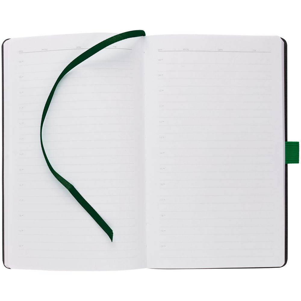Ежедневник Loop, недатированный, зеленый заказать под нанесение логотипа