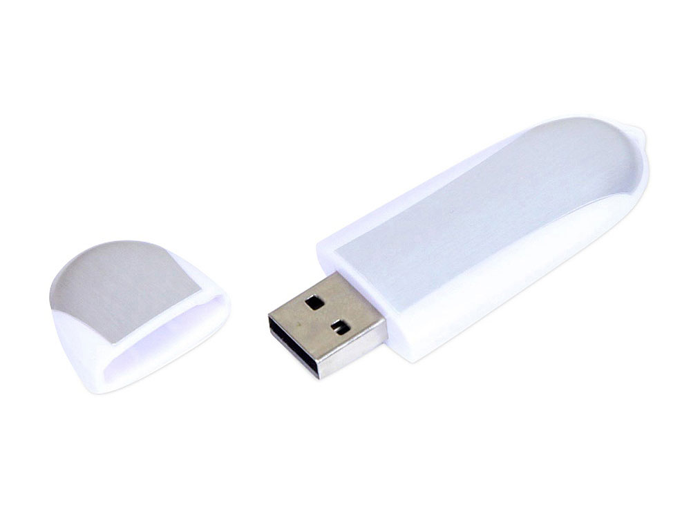 USB 3.0- флешка промо на 64 Гб овальной формы заказать под нанесение логотипа