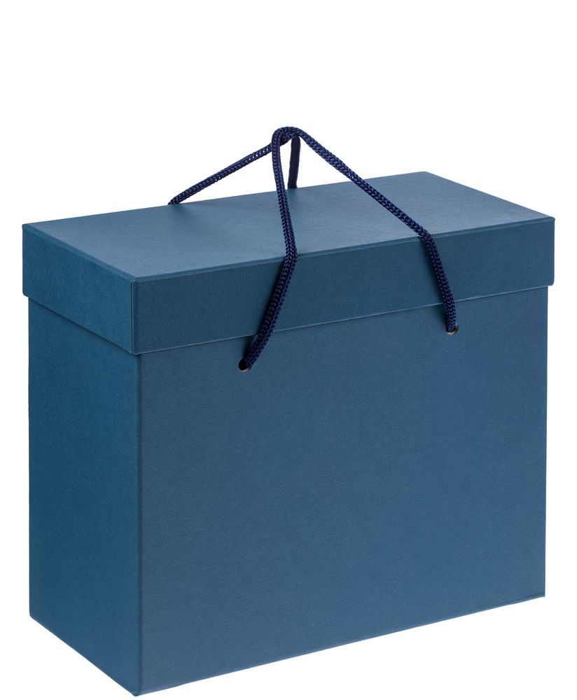 Коробка Handgrip, малая, синяя оптом под нанесение