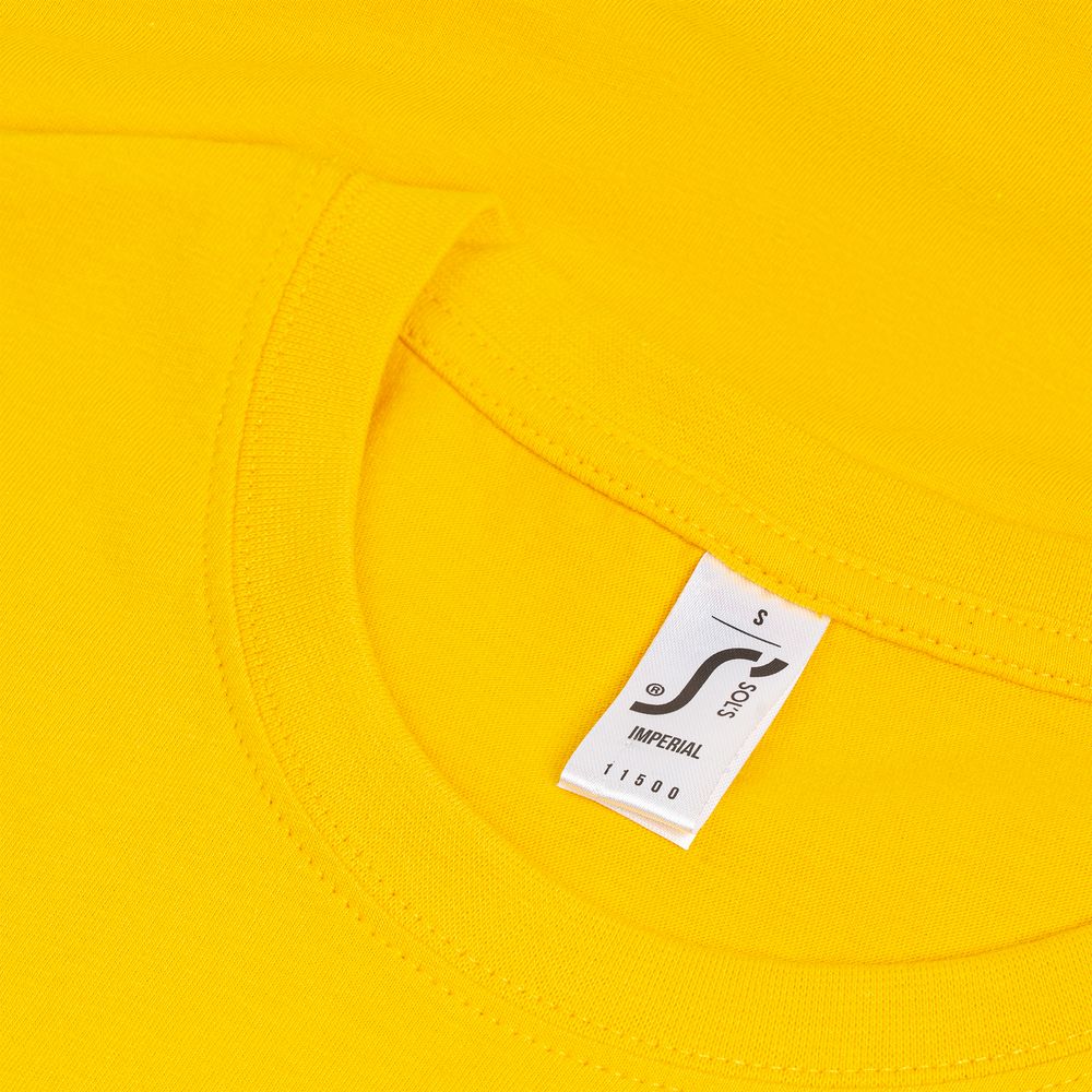 Футболка Imperial 190 желтая, размер XS заказать под нанесение логотипа