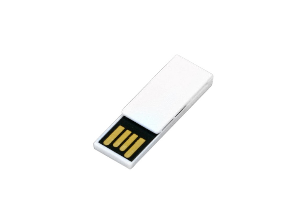 USB 2.0- флешка промо на 16 Гб в виде скрепки на заказ с логотипом компании