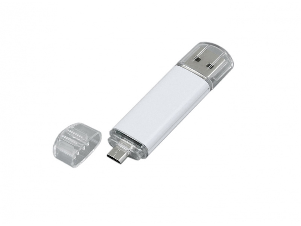 USB 2.0/micro USB- флешка на 64 Гб заказать под нанесение логотипа