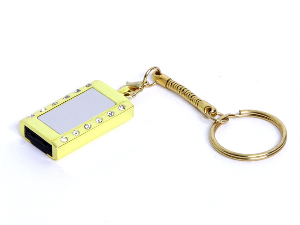 USB 2.0- флешка на 32 Гб «Кулон» с кристаллами и мини чипом заказать под нанесение логотипа