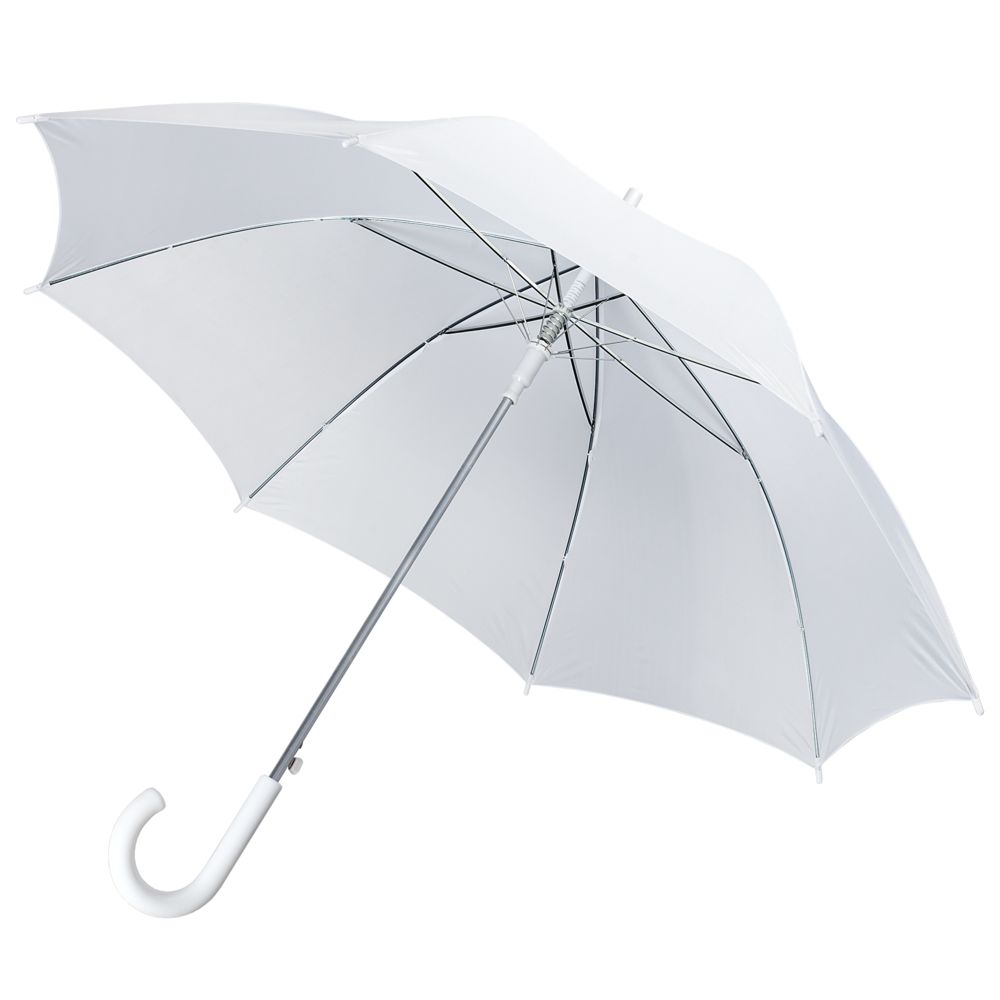 Зонт-трость Promo, белый оптом под нанесение
