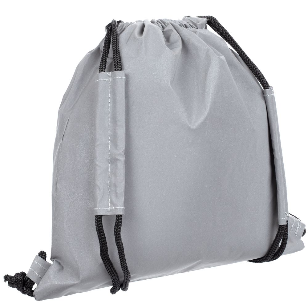 Детский рюкзак-мешок Manifest из светоотражающей ткани, серый оптом под нанесение