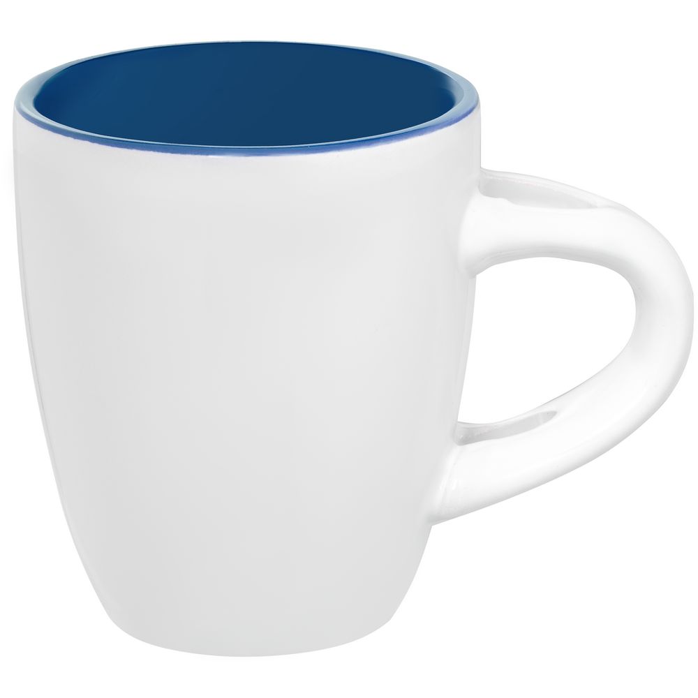 Кофейная кружка Pairy с ложкой, синяя на заказ с логотипом компании