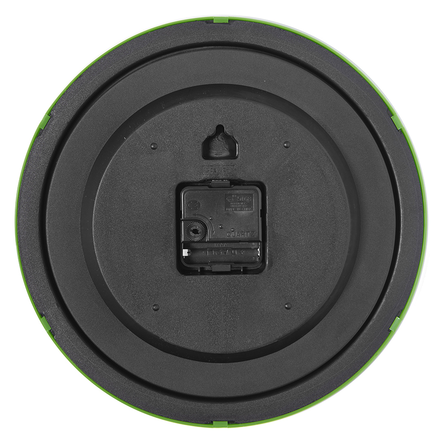Часы настенные "ПРОМО" разборные ; зеленый,  D28,5 см; пластик на заказ с логотипом компании