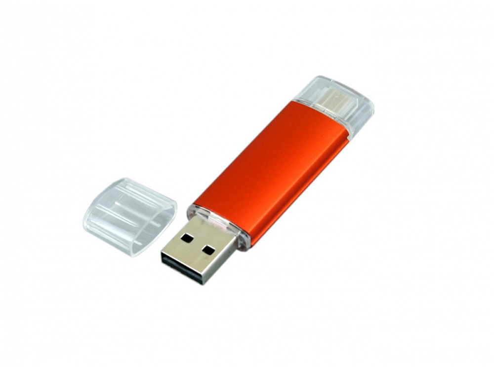 USB 2.0/micro USB- флешка на 16 Гб заказать под нанесение логотипа