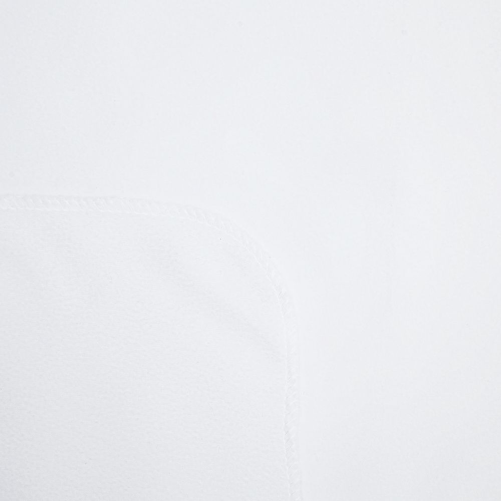 Флисовый плед Warm&Peace, белый на заказ с логотипом компании