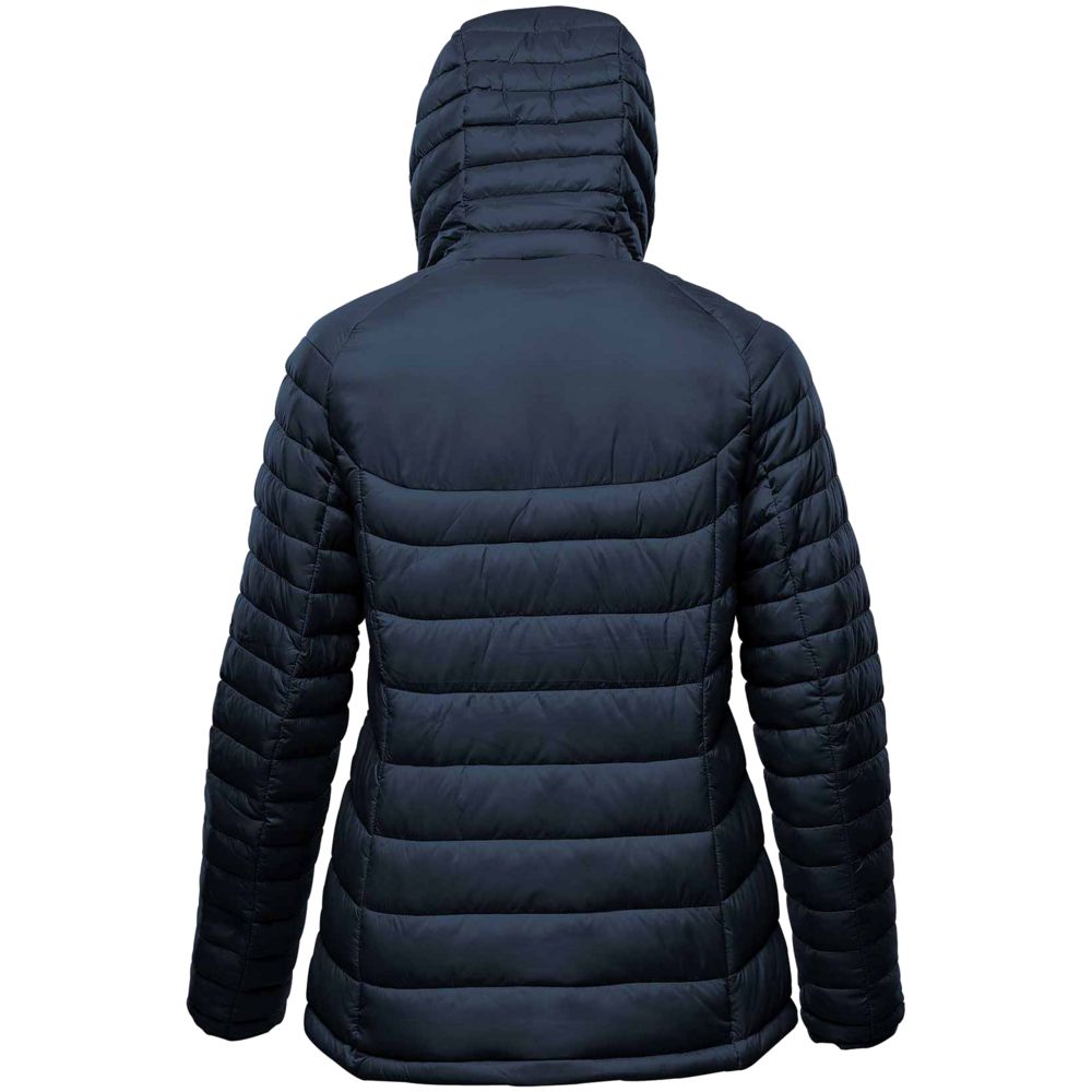 Куртка компактная женская Stavanger темно-синяя с серым, размер XS заказать под нанесение логотипа