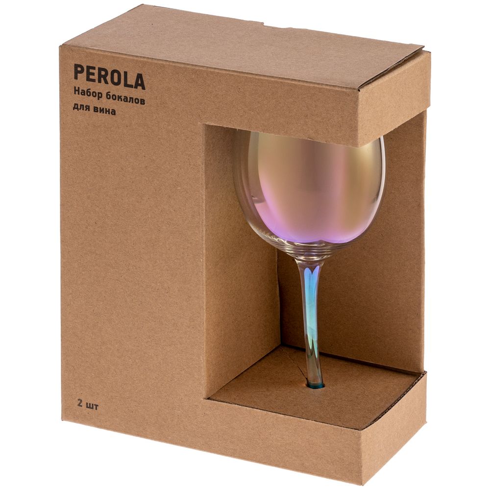 Набор из 2 бокалов для красного вина Perola на заказ с логотипом компании