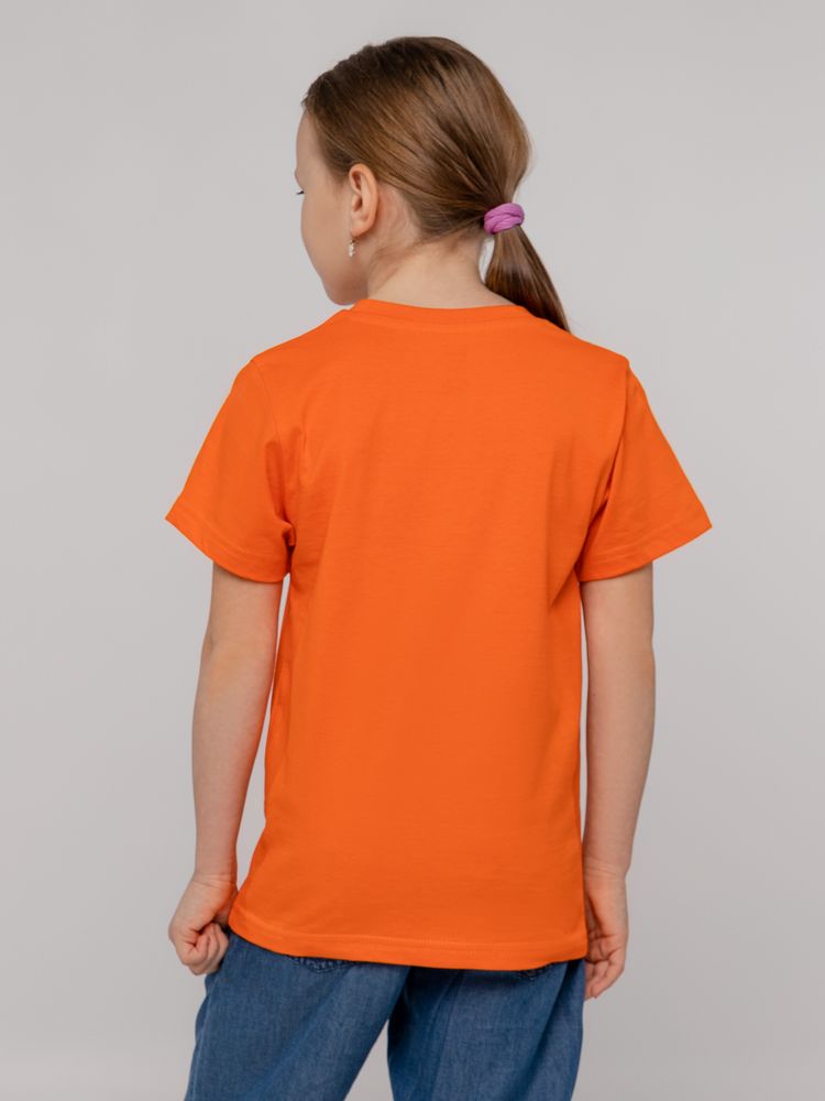 Футболка детская T-Bolka Kids, оранжевая, 6 лет заказать под нанесение логотипа