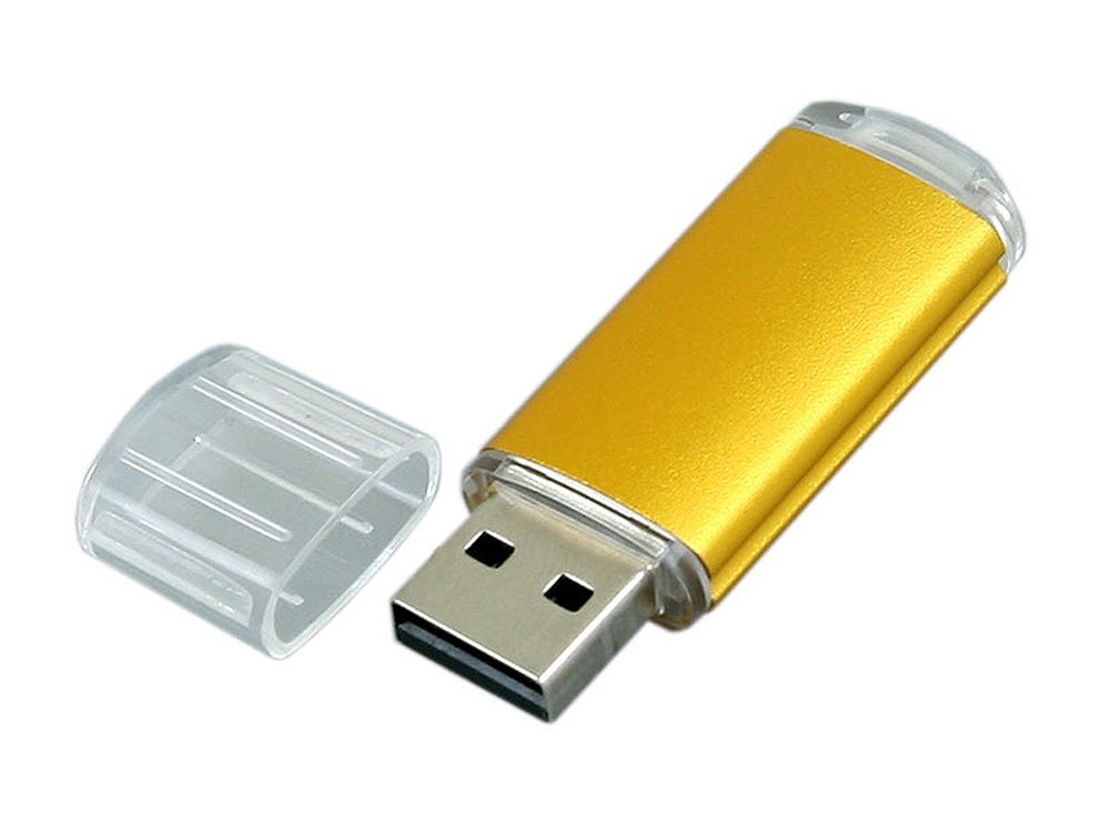 USB 2.0- флешка на 16 Гб с прозрачным колпачком заказать под нанесение логотипа