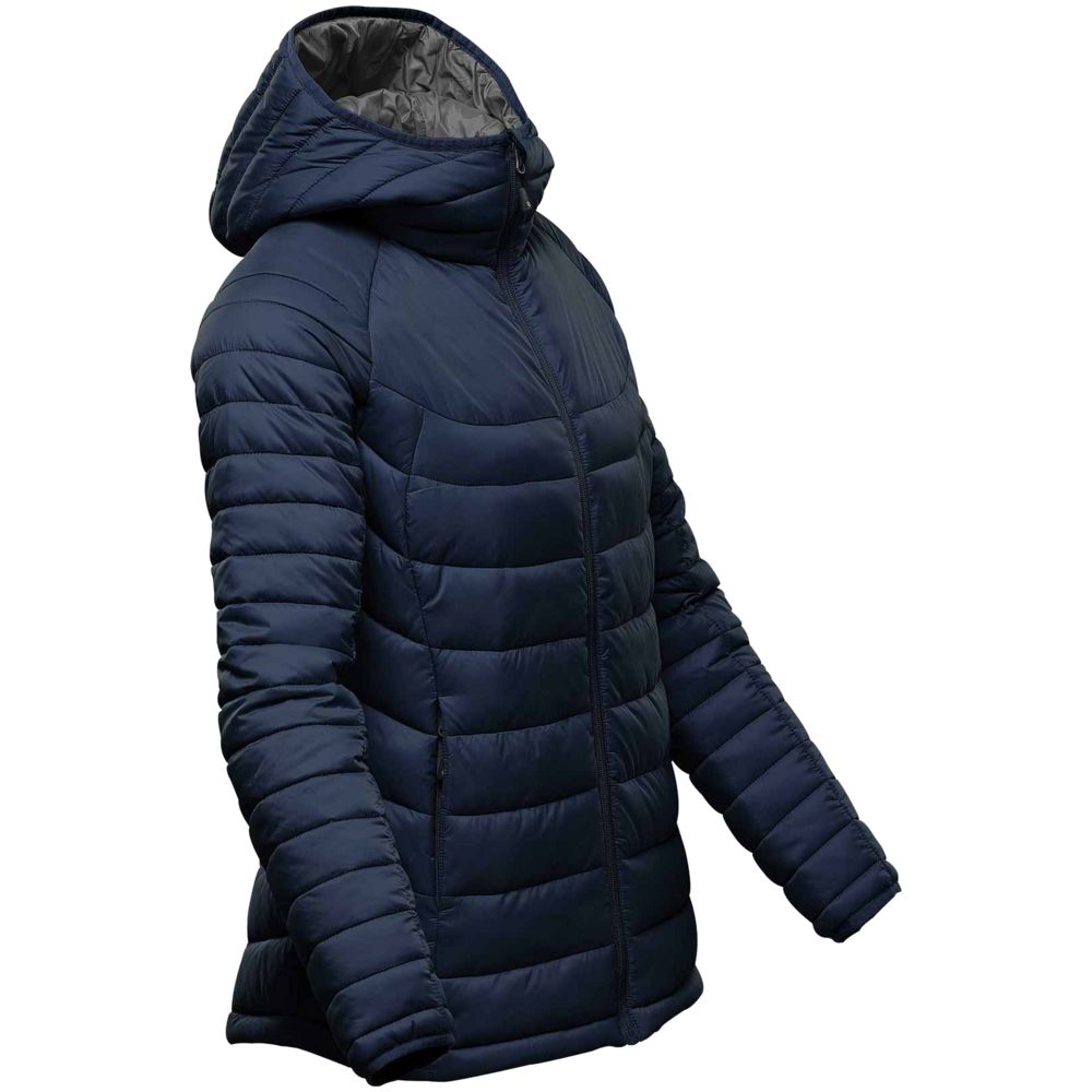 Куртка компактная женская Stavanger темно-синяя с серым, размер XS заказать в Москве