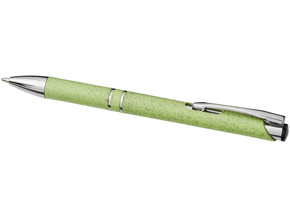 Ручка шариковая «Moneta» из АБС-пластика и пшеничной соломы на заказ с логотипом компании