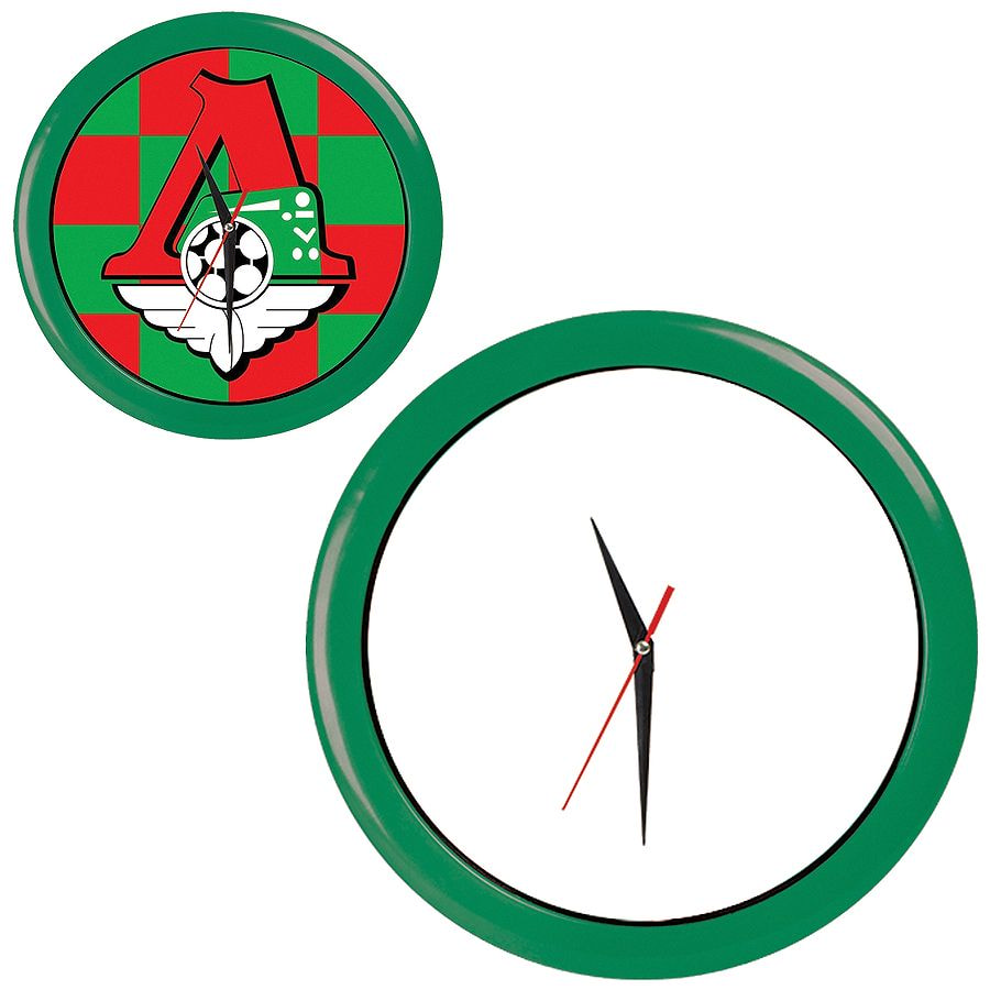 Часы настенные "ПРОМО" разборные ; зеленый,  D28,5 см; пластик оптом под нанесение