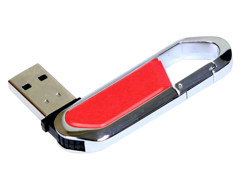 USB 2.0- флешка на 8 Гб в виде карабина заказать под нанесение логотипа