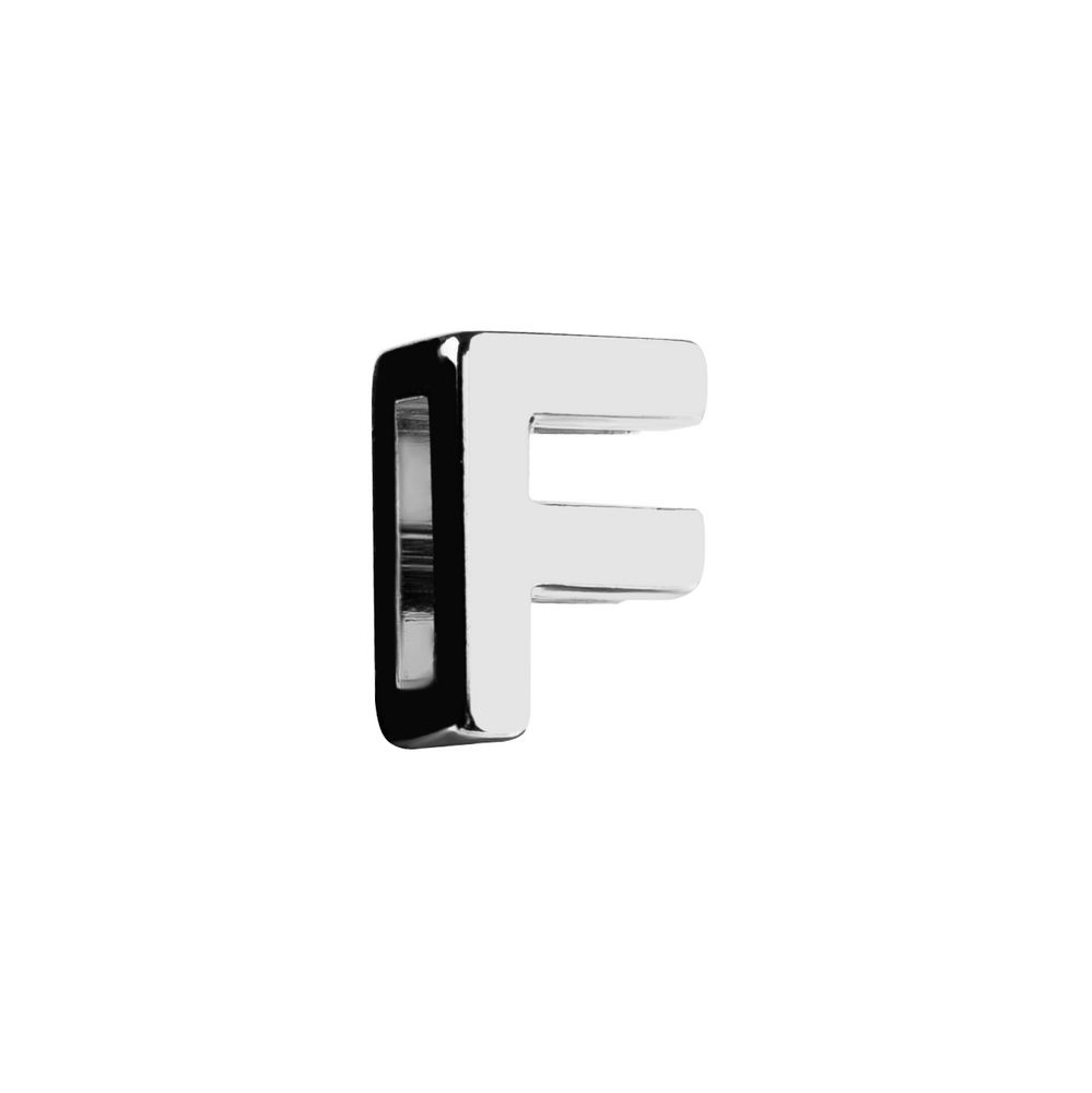 Элемент брелка-конструктора «Буква F» заказать под нанесение логотипа