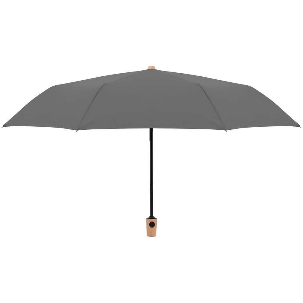 Зонт складной Nature Magic, серый заказать под нанесение логотипа