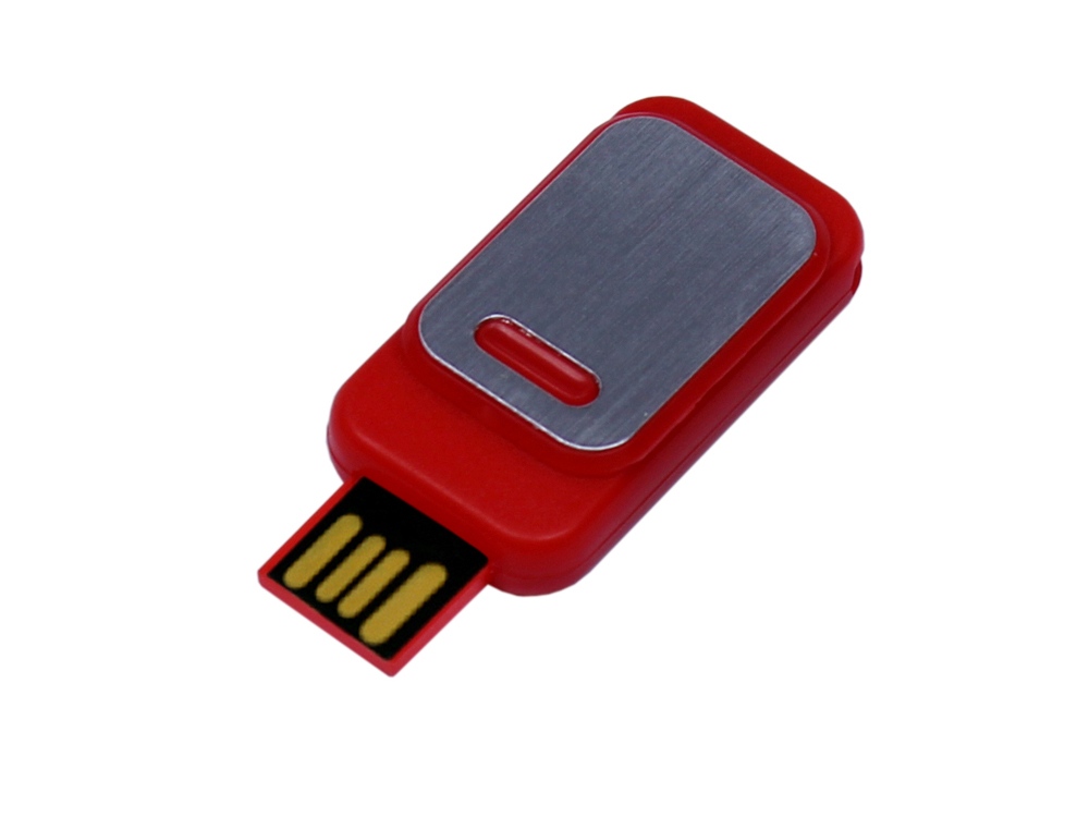 USB 2.0- флешка промо на 8 Гб прямоугольной формы, выдвижной механизм заказать в Москве