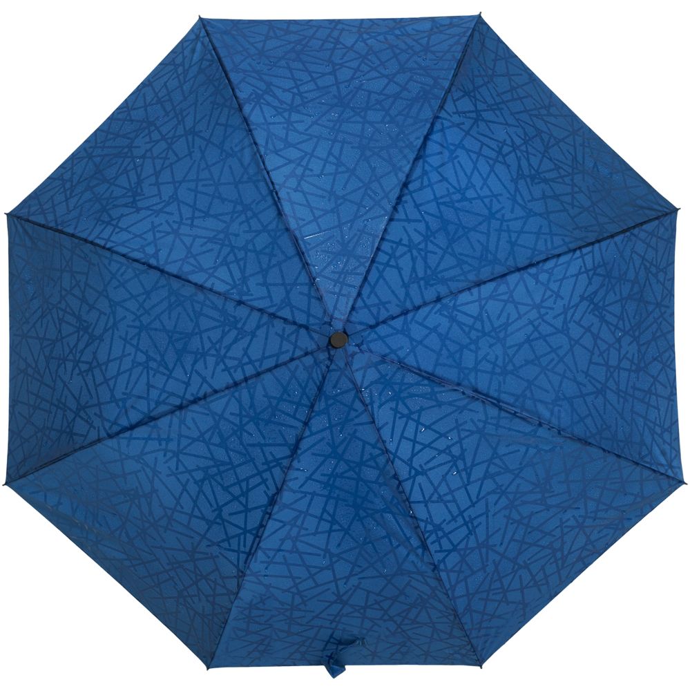 Складной зонт Magic с проявляющимся рисунком, синий заказать в Москве
