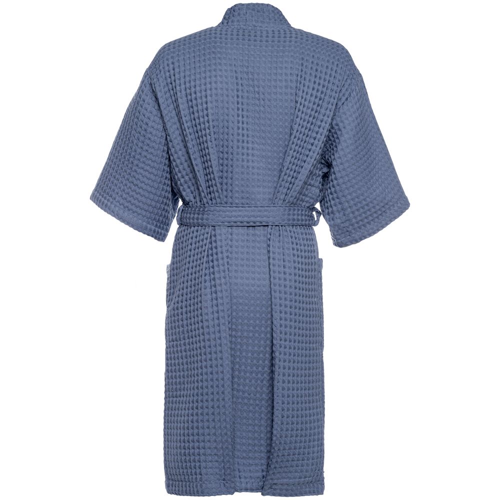 Халат вафельный мужской Boho Kimono, синий, размер XL (52-54) заказать в Москве