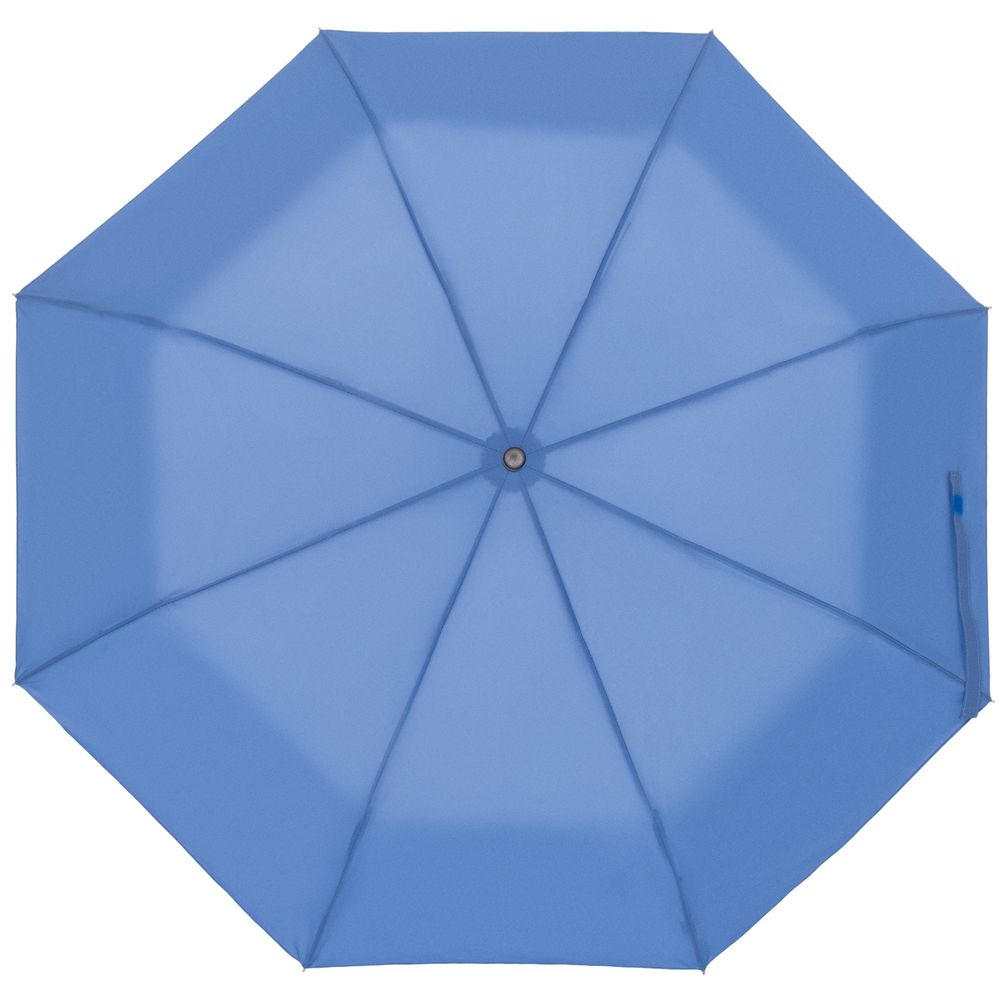 Зонт складной Manifest Color со светоотражающим куполом, синий заказать в Москве