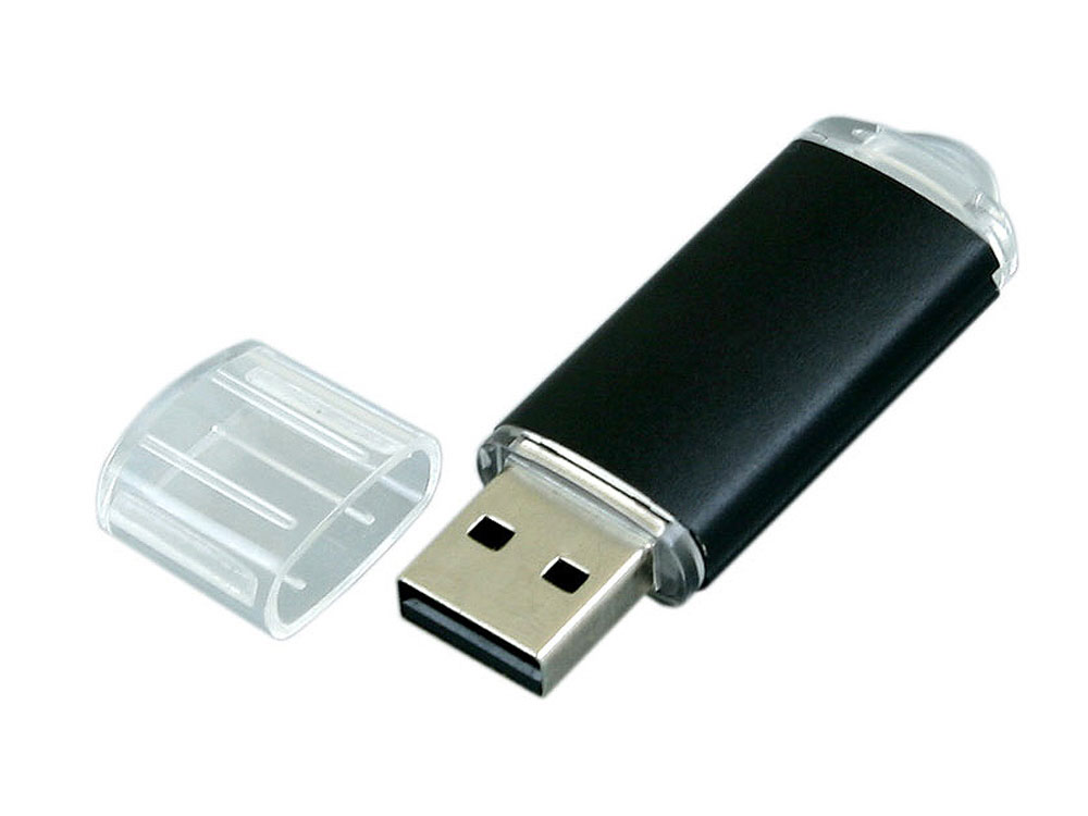 USB 3.0- флешка на 128 Гб с прозрачным колпачком с нанесением логотипа в Москве