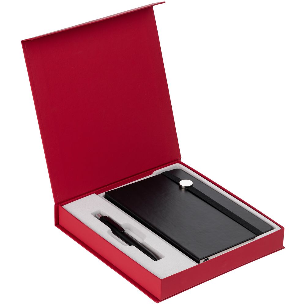 Коробка Arbor под ежедневник и ручку, красная заказать под нанесение логотипа