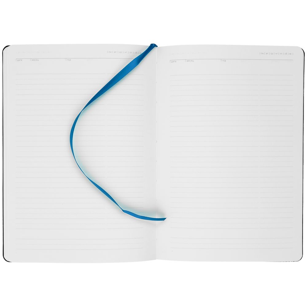 Ежедневник Romano, недатированный, ярко-синий на заказ с логотипом компании