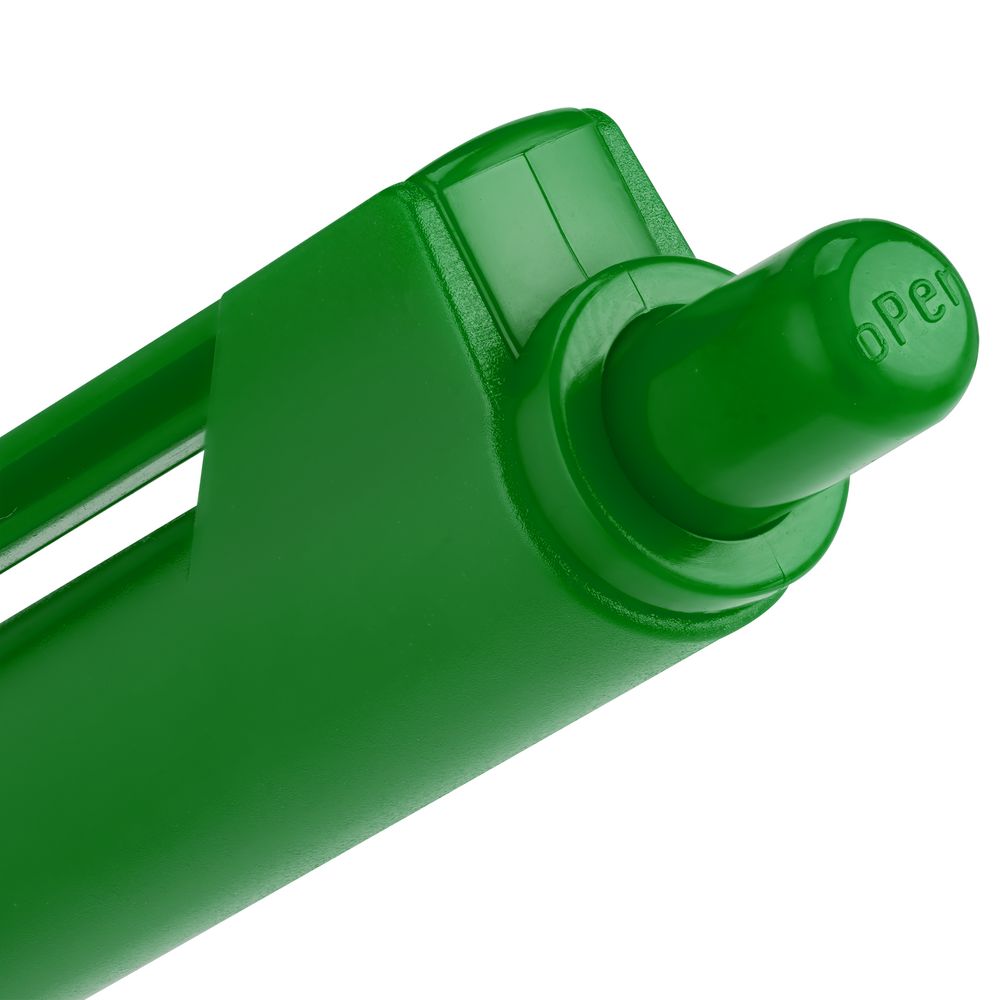Ручка шариковая Hint, зеленая заказать под нанесение логотипа