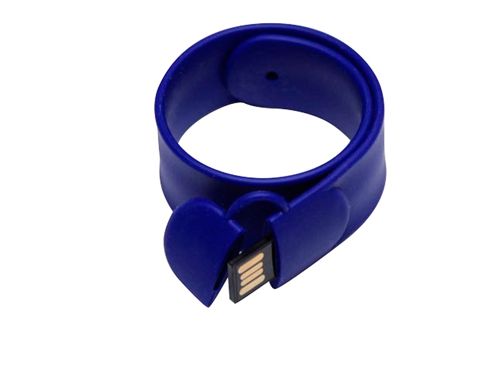 USB 2.0- флешка на 64 Гб в виде браслета заказать под нанесение логотипа