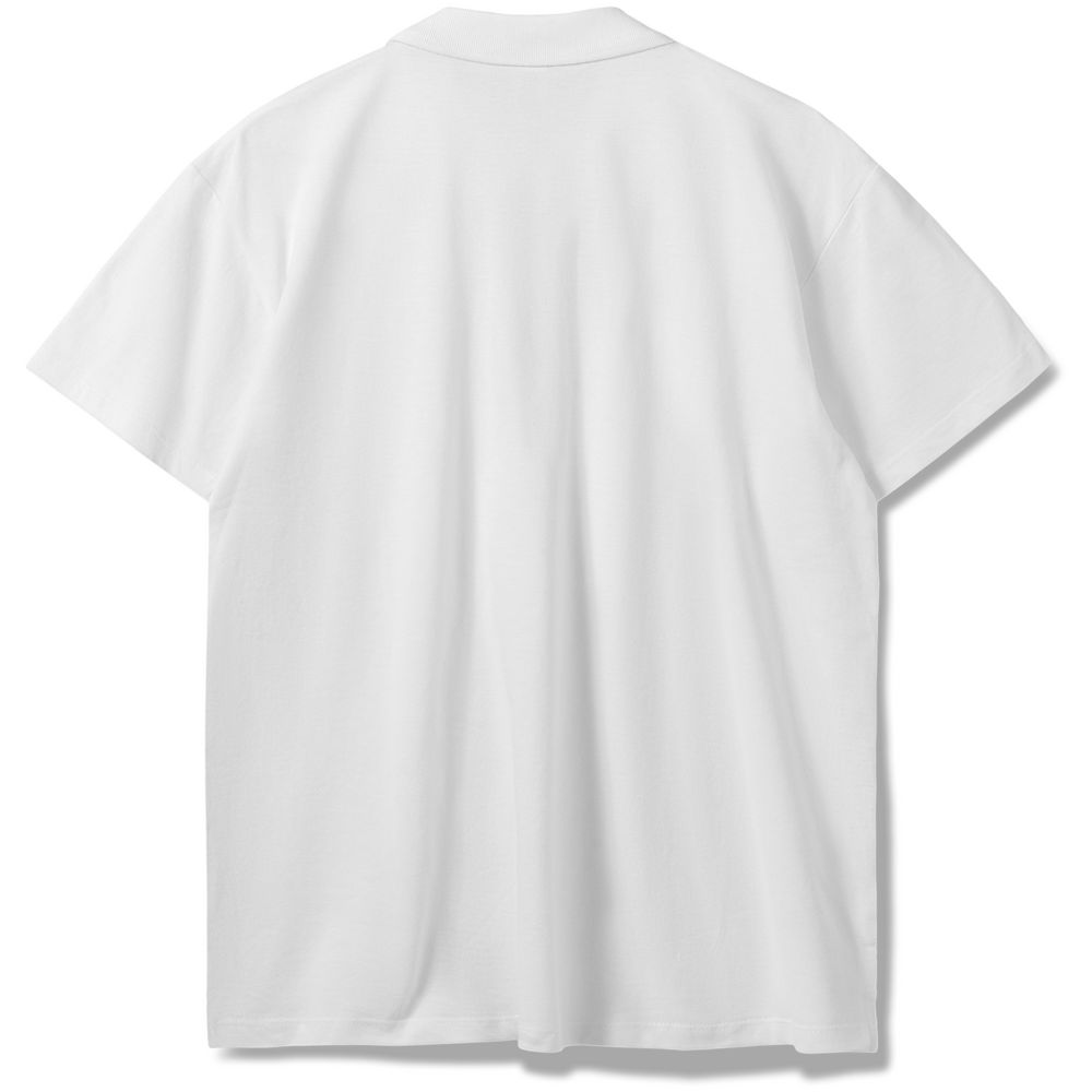 Рубашка поло мужская Summer 170 белая, размер XS оптом под нанесение