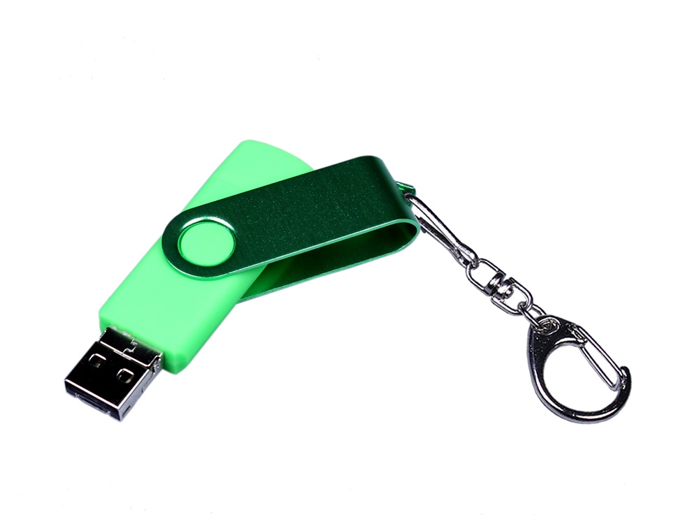 USB 2.0/micro USB/Type-С- флешка на 16 Гб 3-в-1 с поворотным механизмом заказать под нанесение логотипа