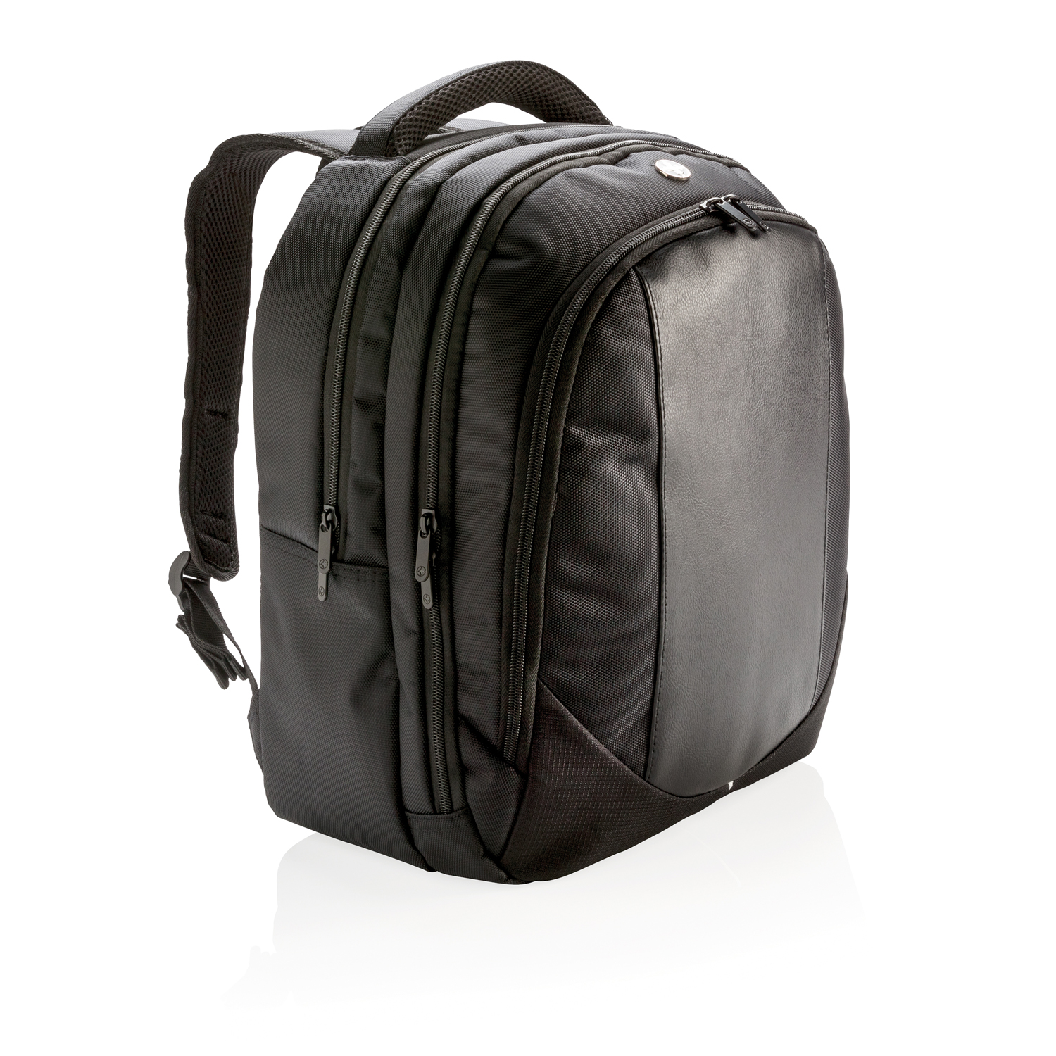 Рюкзак для ноутбука Swiss Peak, черный оптом под нанесение