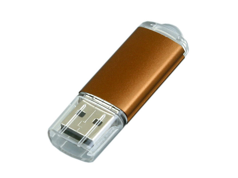 USB 2.0- флешка на 4 Гб с прозрачным колпачком заказать под нанесение логотипа