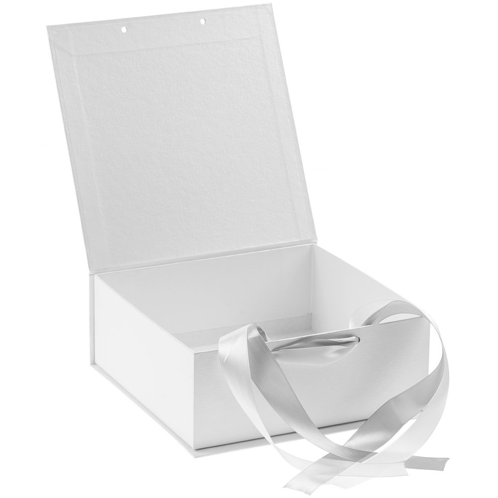 Коробка на лентах Tie Up, малая, белая заказать под нанесение логотипа