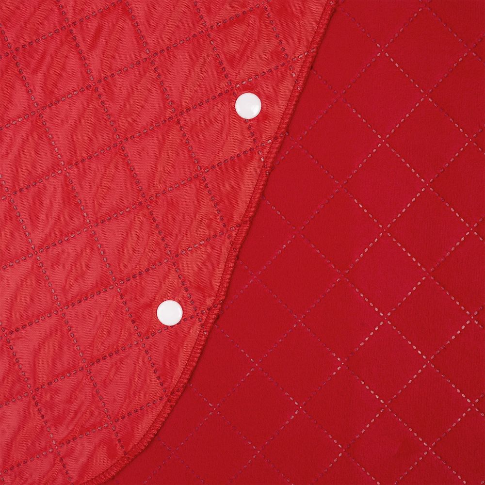 Плед-пончо для пикника SnapCoat, красный на заказ с логотипом компании