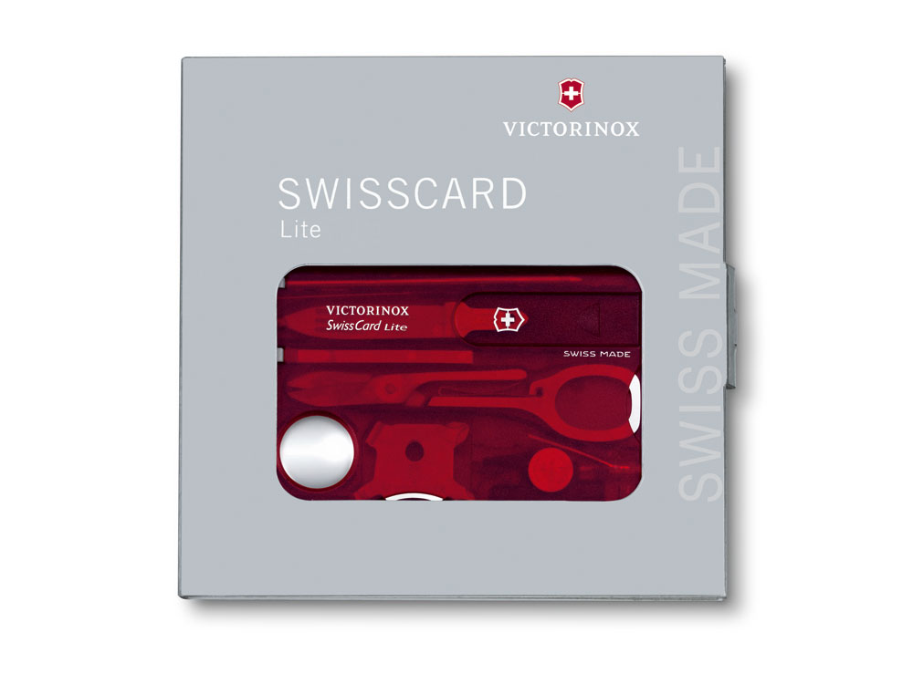 Швейцарская карточка «SwissCard Lite», 13 функций с нанесением логотипа в Москве