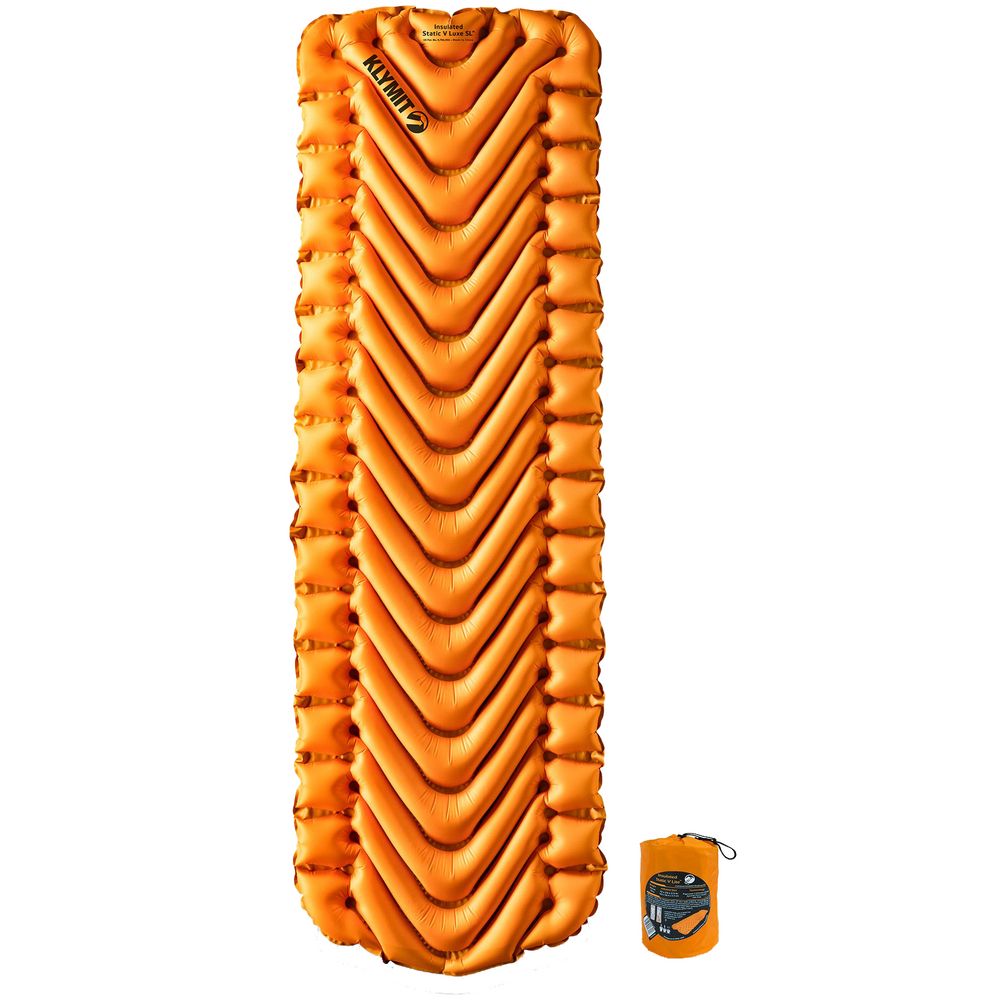 Надувной коврик Insulated Static V Lite, оранжевый на заказ с логотипом компании