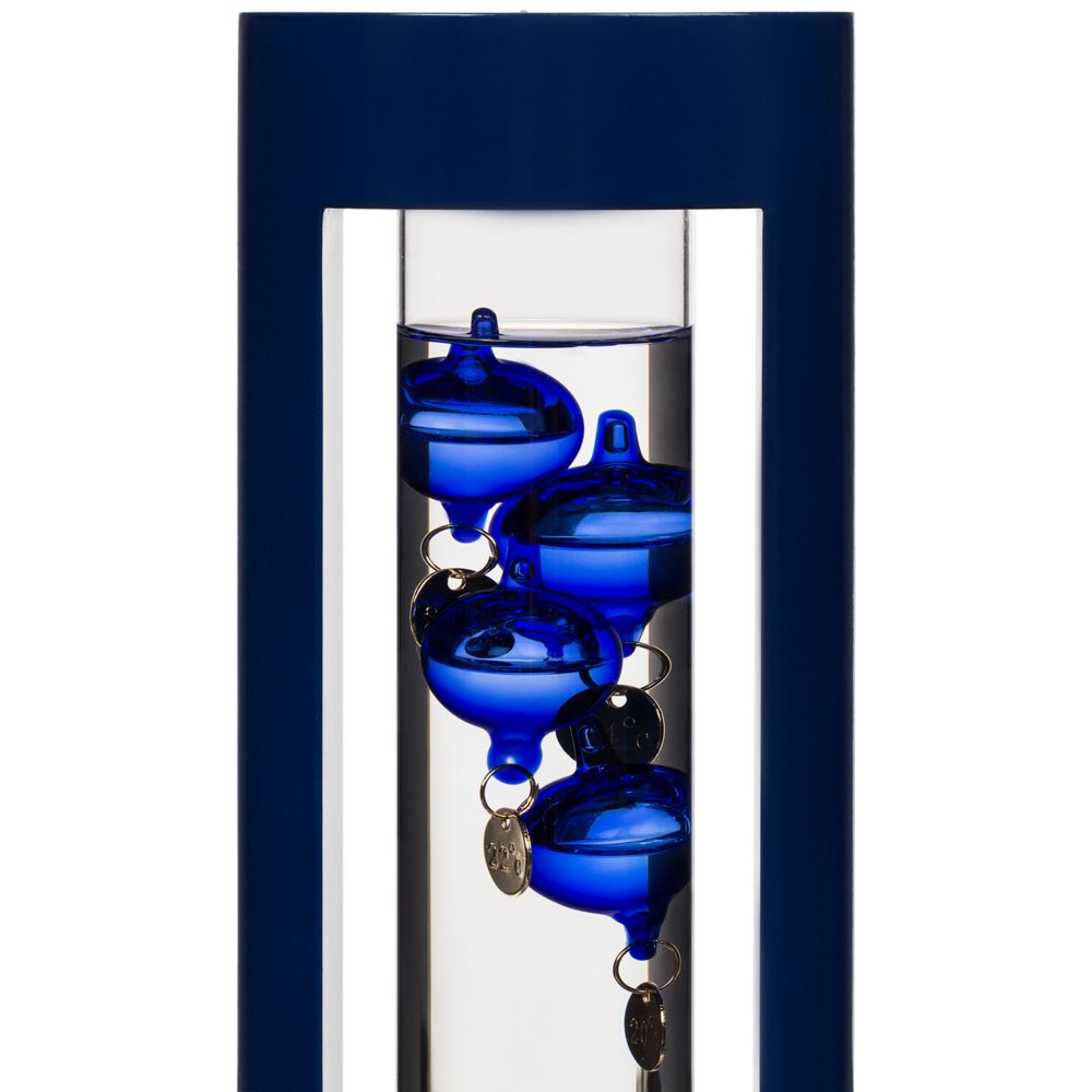 Термометр «Галилео» в деревянном корпусе, синий заказать в Москве