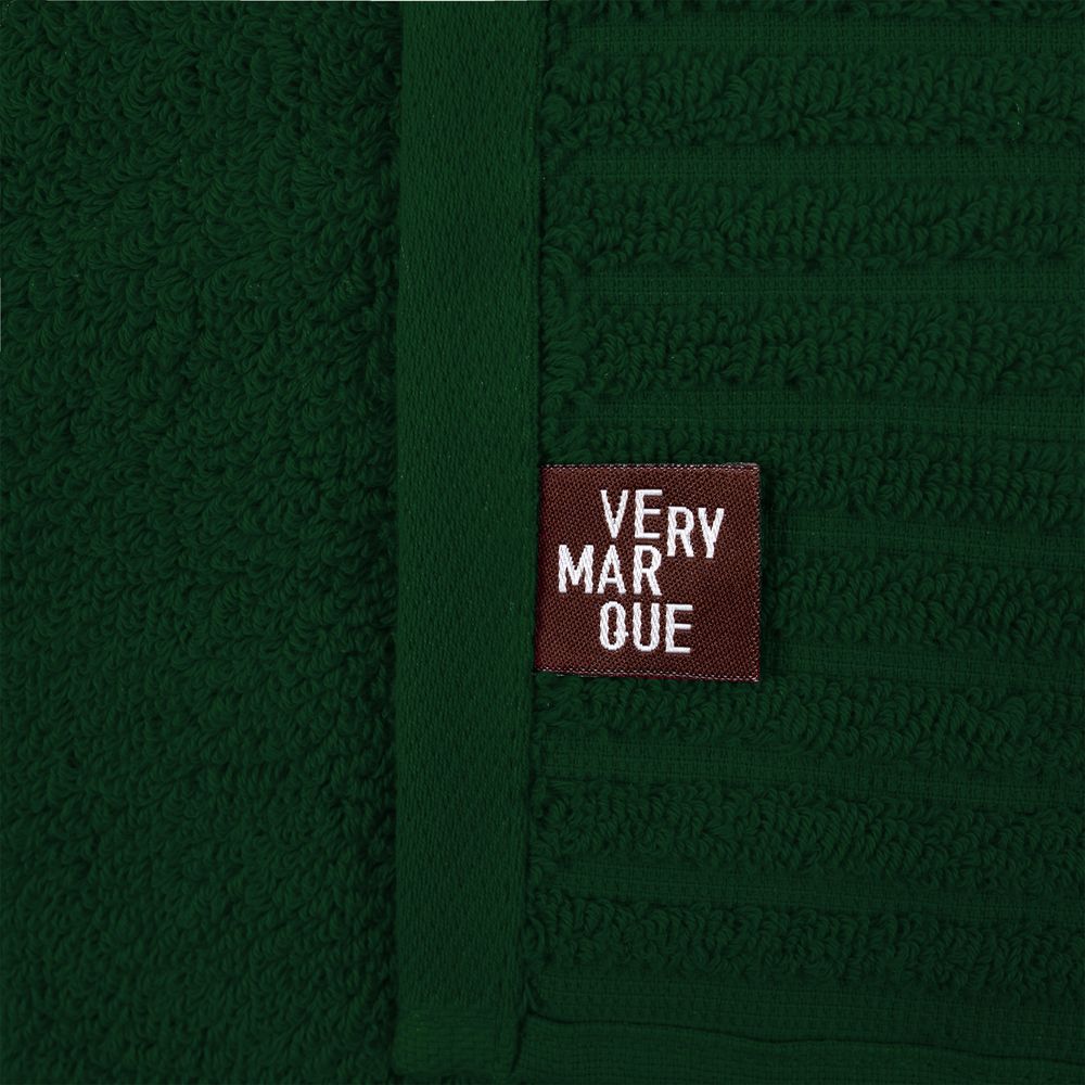 Полотенце Farbe, среднее, зеленое с нанесением логотипа в Москве