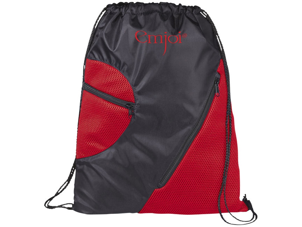Спортивный рюкзак из сетки на молнии оптом под нанесение