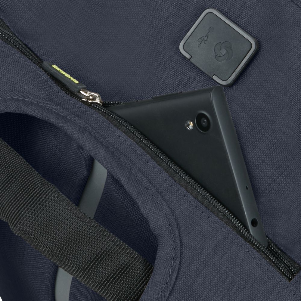 Рюкзак для ноутбука Securipak, темно-синий на заказ с логотипом компании