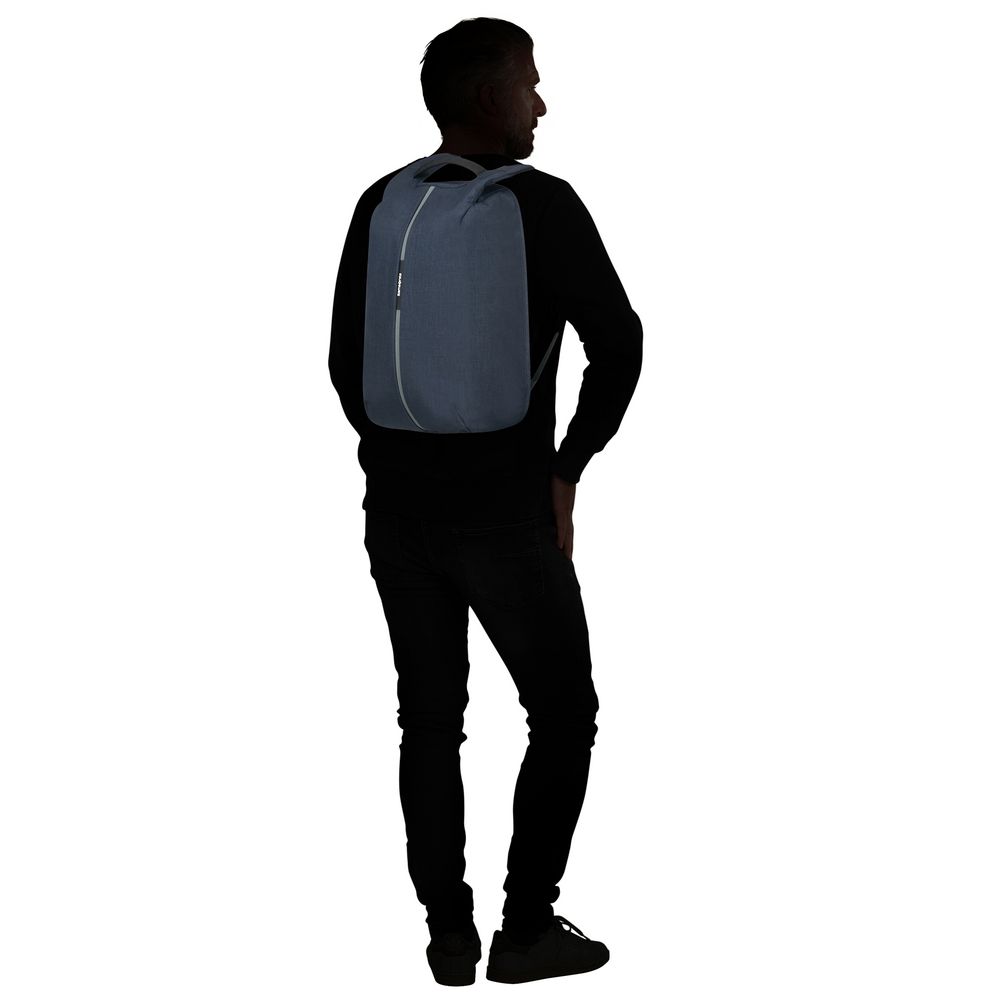 Рюкзак для ноутбука Securipak, темно-синий заказать под нанесение логотипа