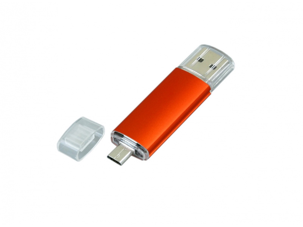 USB 2.0/micro USB- флешка на 32 Гб заказать под нанесение логотипа